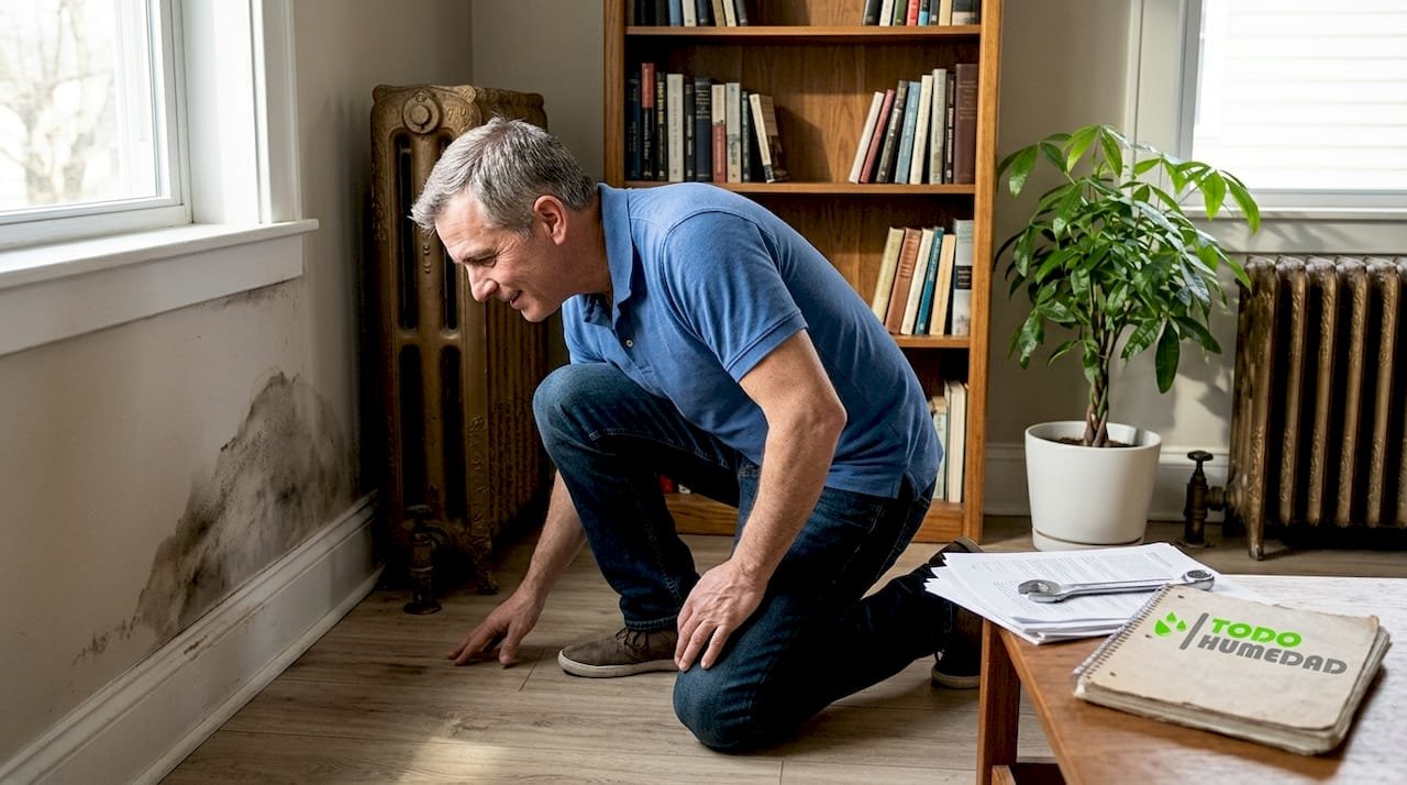 Revisión de humedades en las paredes de casa