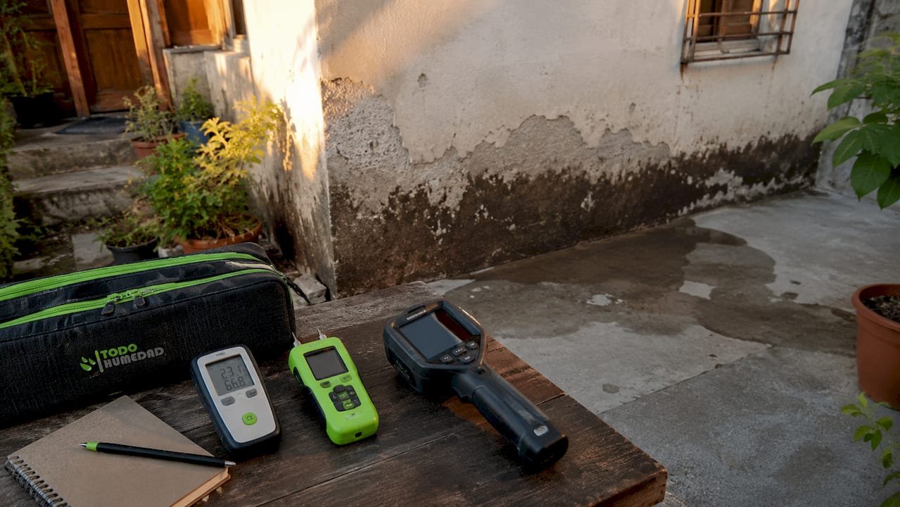 Principales equipos para detectar humedad en paredes interiores