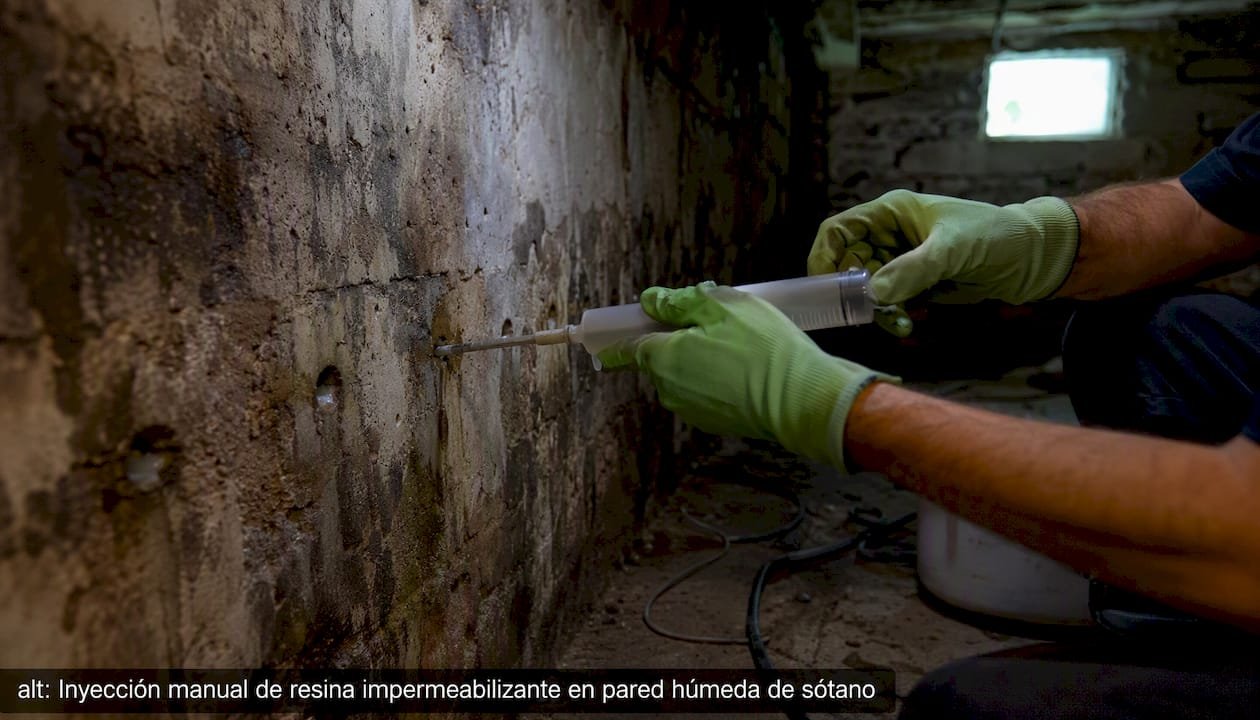 Tratamiento manual para eliminar la humedad en paredes