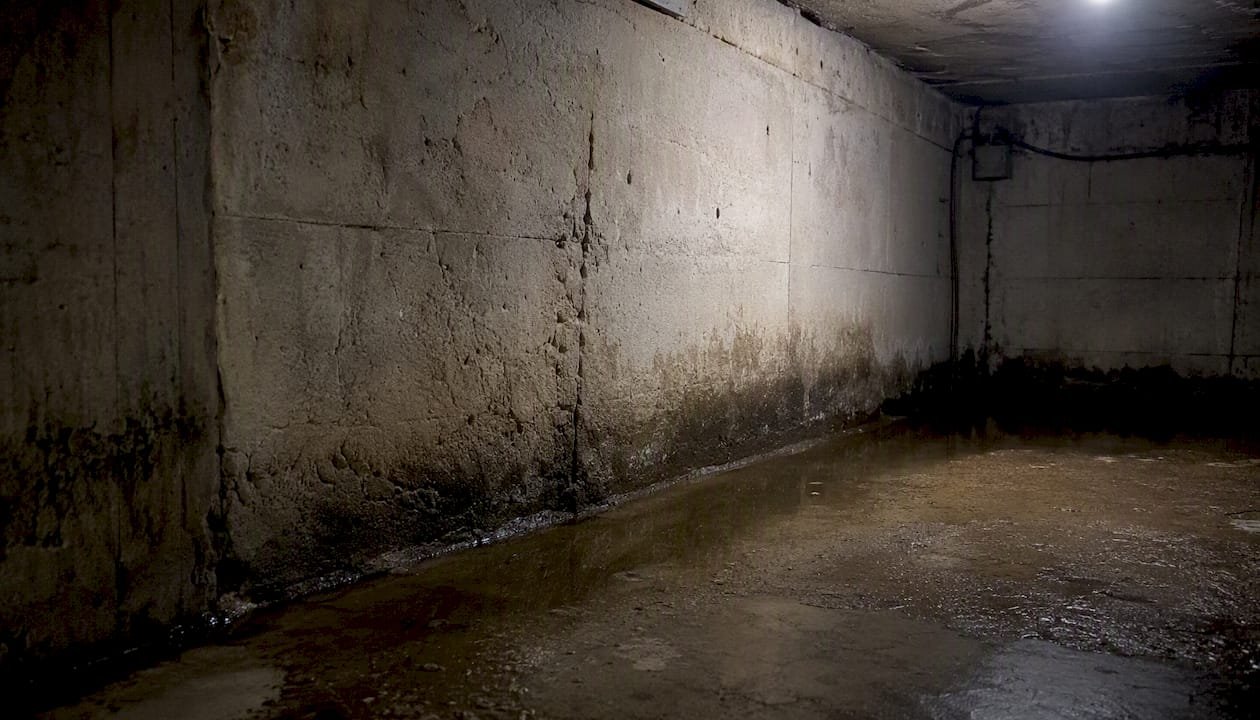 Aparición de humedades y filtraciones de agua en el sótano