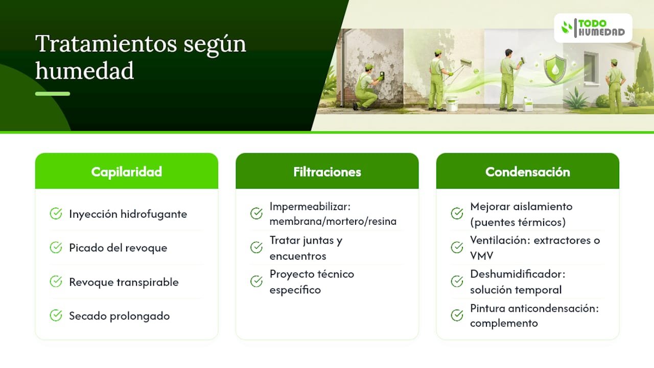 Clases de humedad y soluciones especializadas