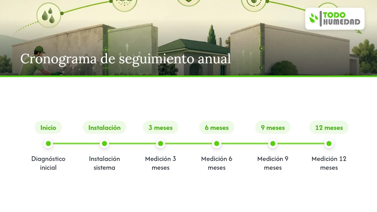 Calendario anual para el seguimiento del tratamiento