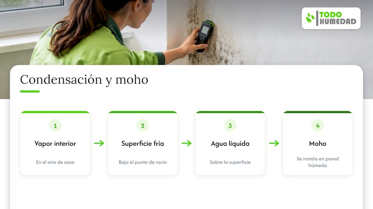 Del vapor interior a la aparición de moho